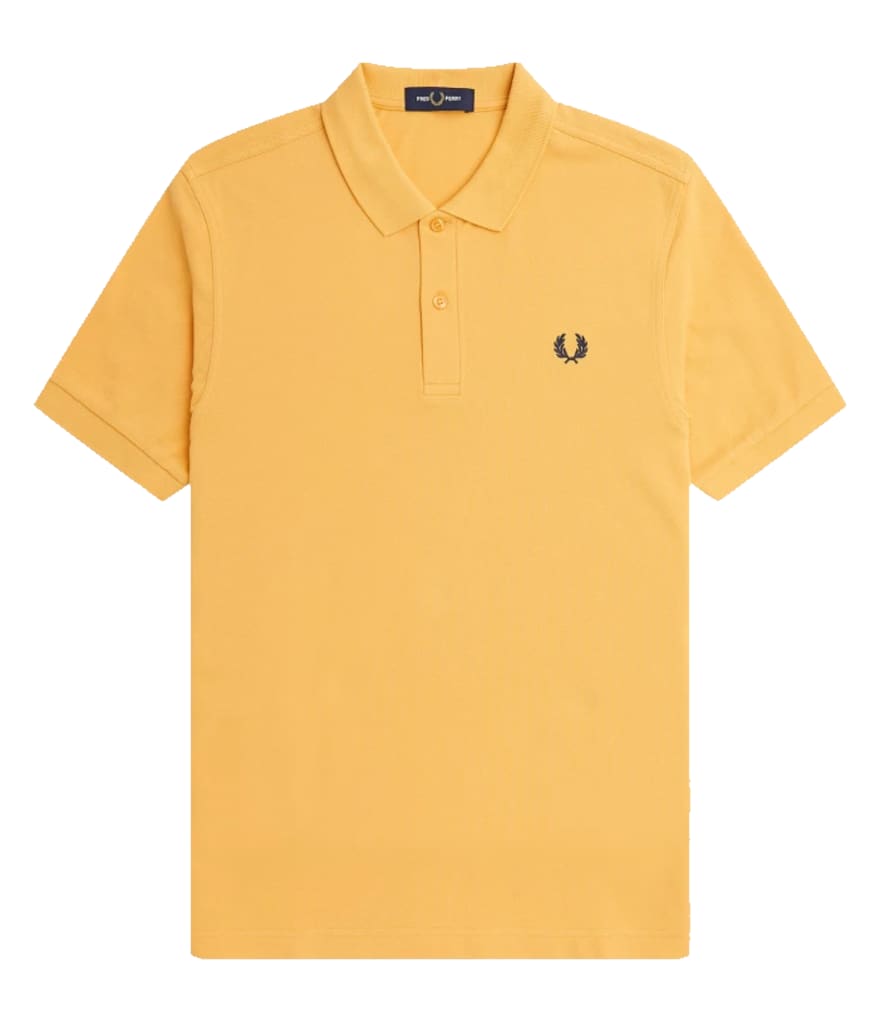 Fred Perry Slim Fit Plain Polo Golden Hour