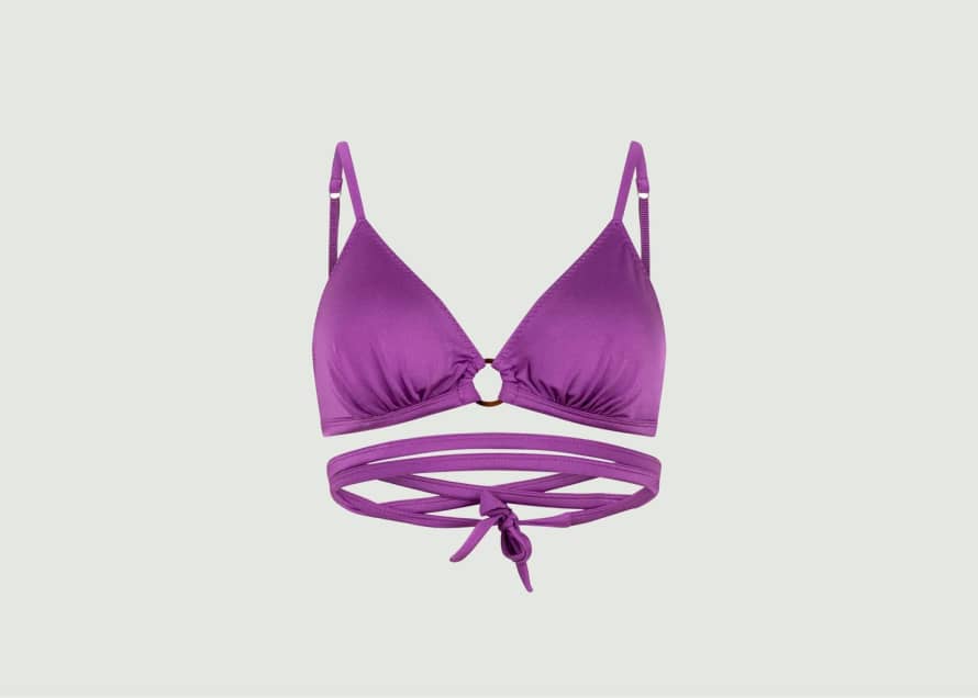 Love Stories Carly Purple Padded Bikini Top