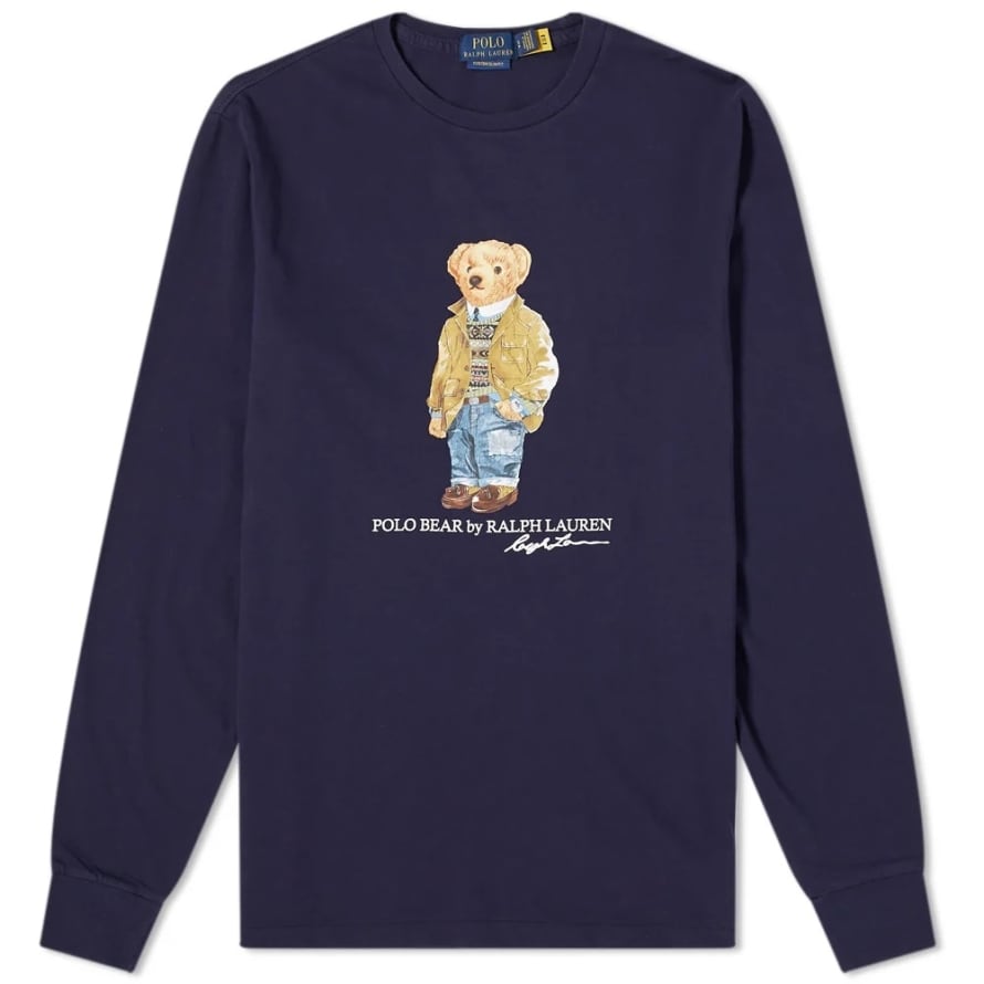Polo Ralph Lauren Smart Bear Crew Neck Sweatshirt Navy