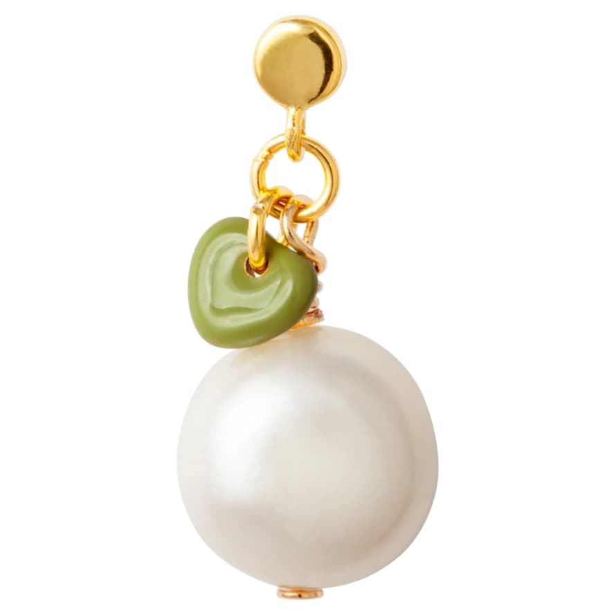 LULU Copenhagen Boucle D'oreille Topping short pearl 