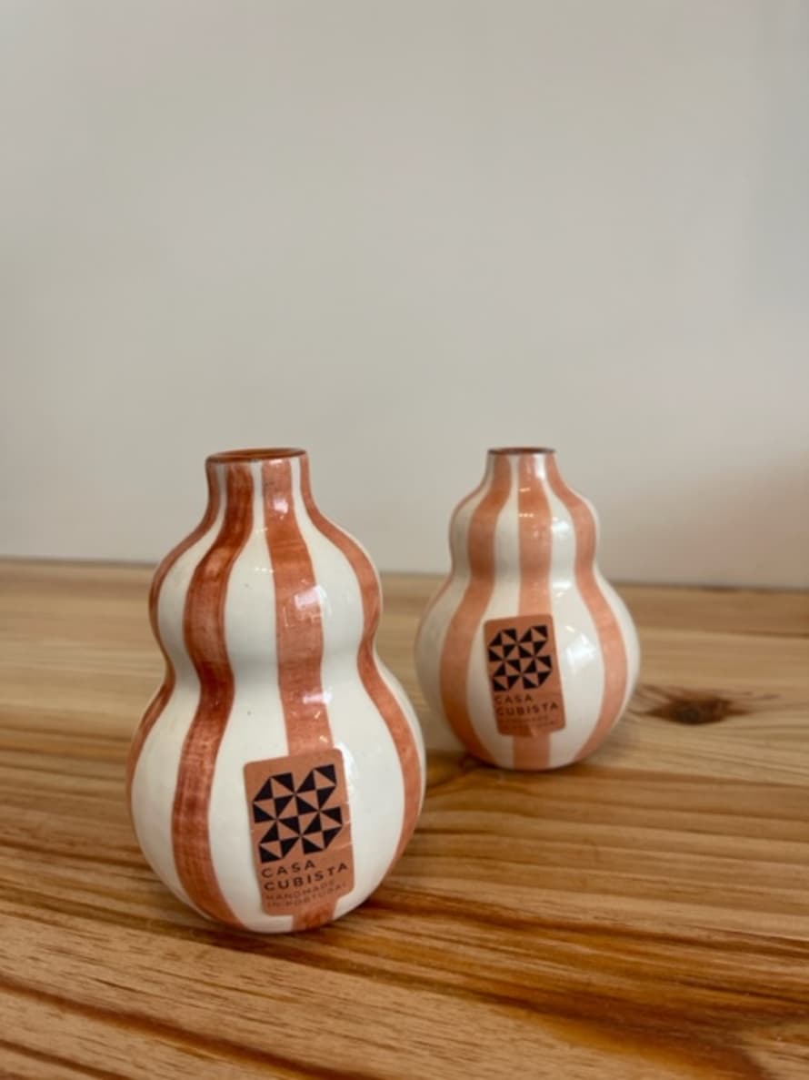 Casa Cubista Gourd Vase Terracotta 