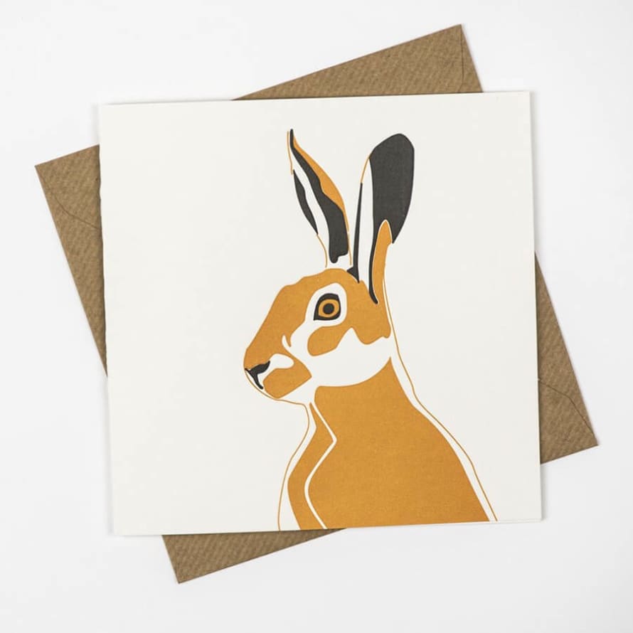 Penguin Ink Hare Card
