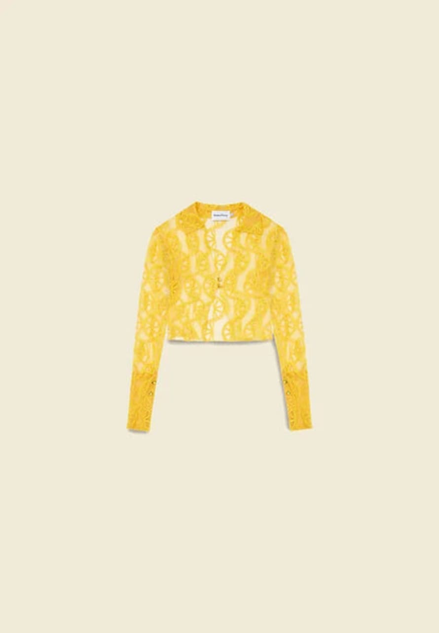 House of Sunny Casa Limon Applique Shirt - Limoncello