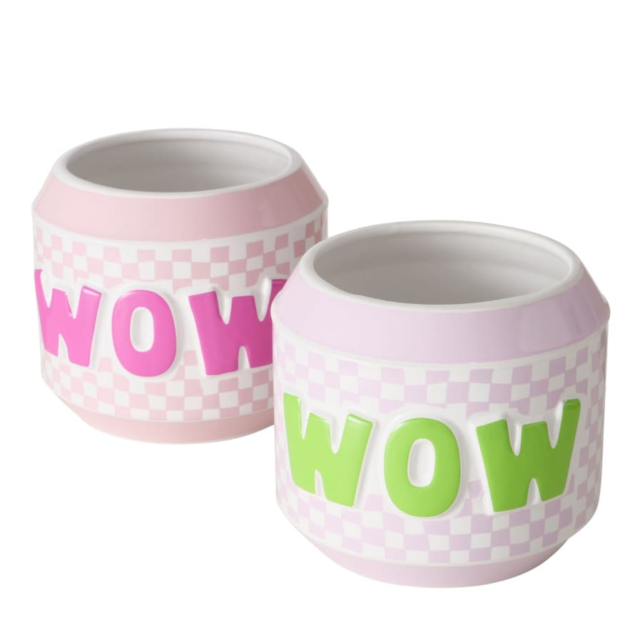&Quirky Colara Wow Plant Pot : Pink or Green