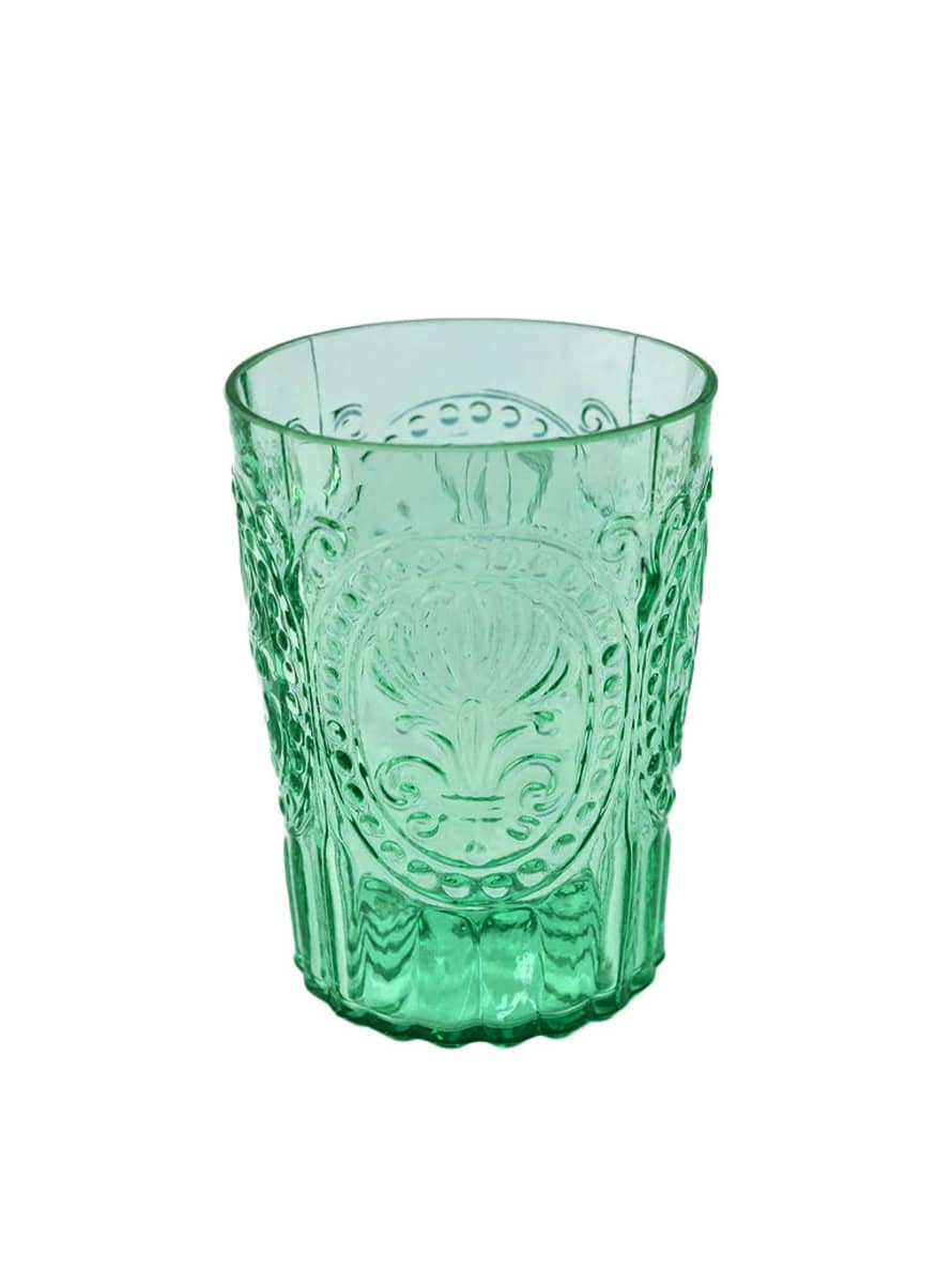 Refound Fleur De Lys Glass In Jade