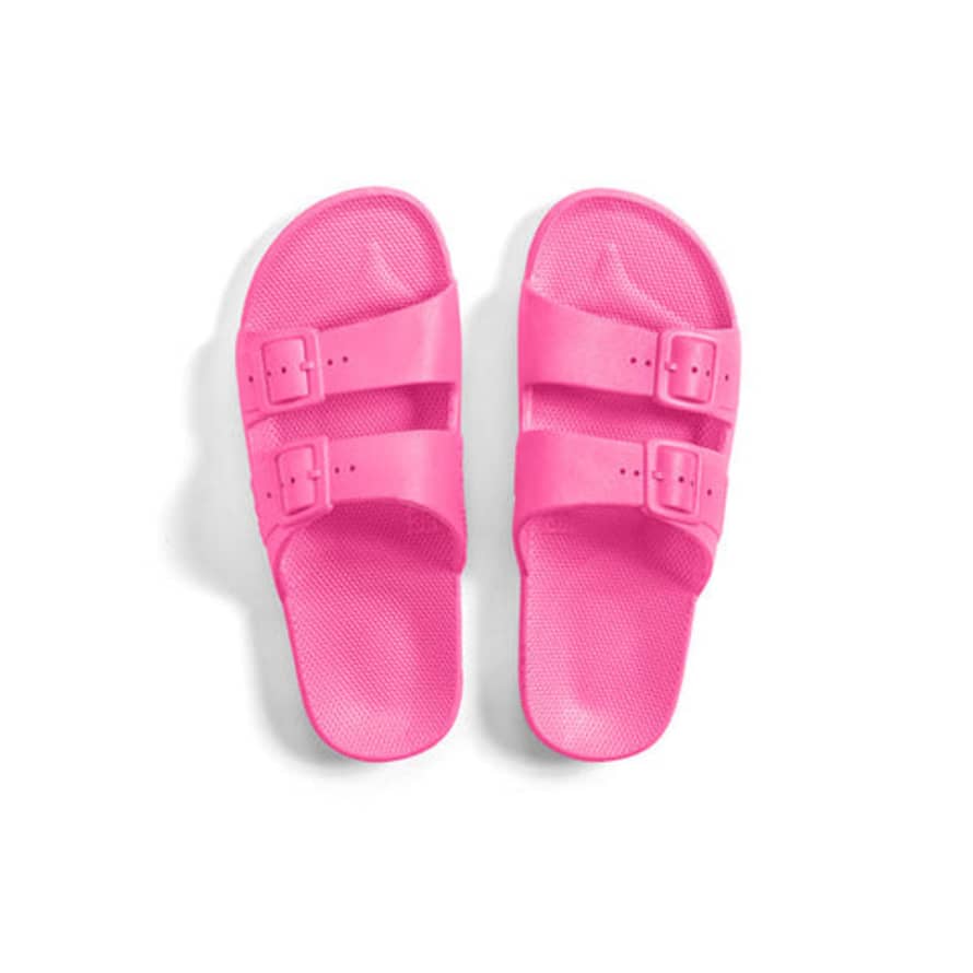 Freedom Moses Glow Slides - Neon Pink