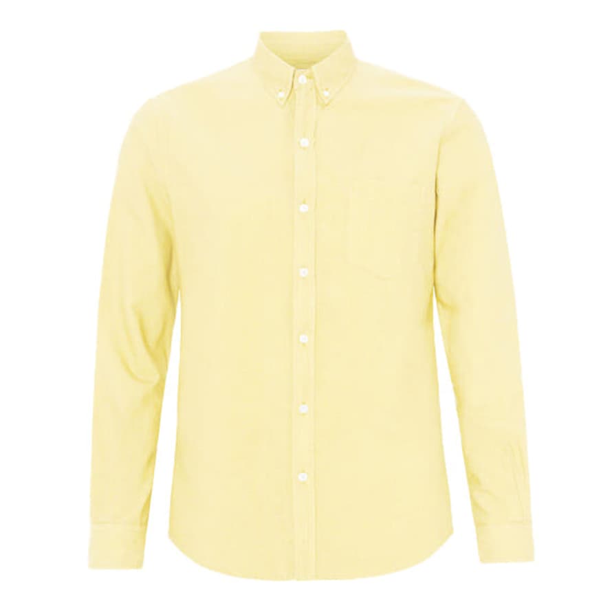 Colorful Standard Organic Button Down Oxford Shirt Soft Yellow