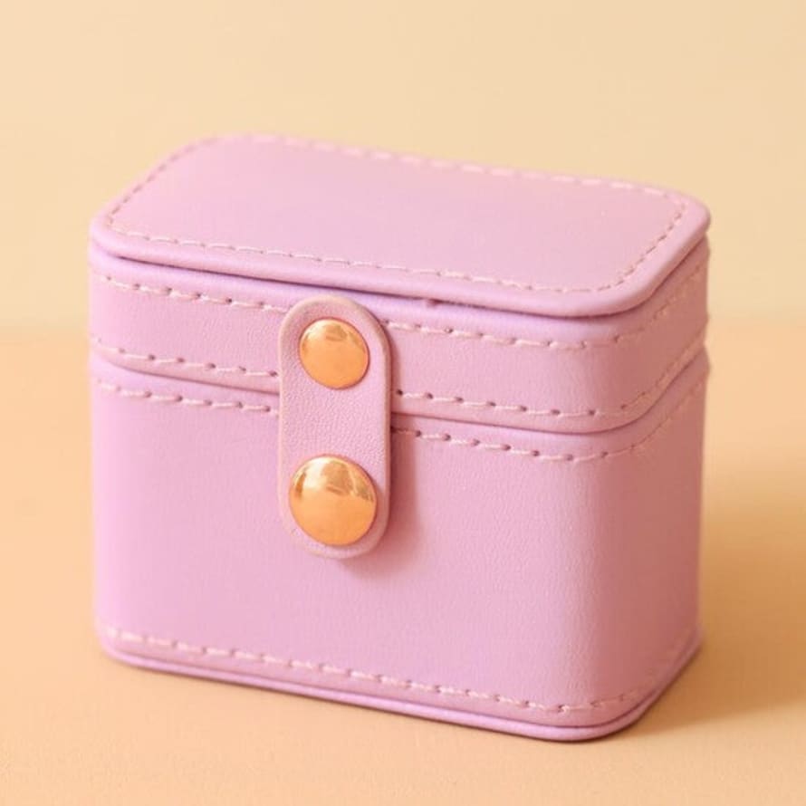 Lisa Angel Purple/pink Mini Travel Ring Box