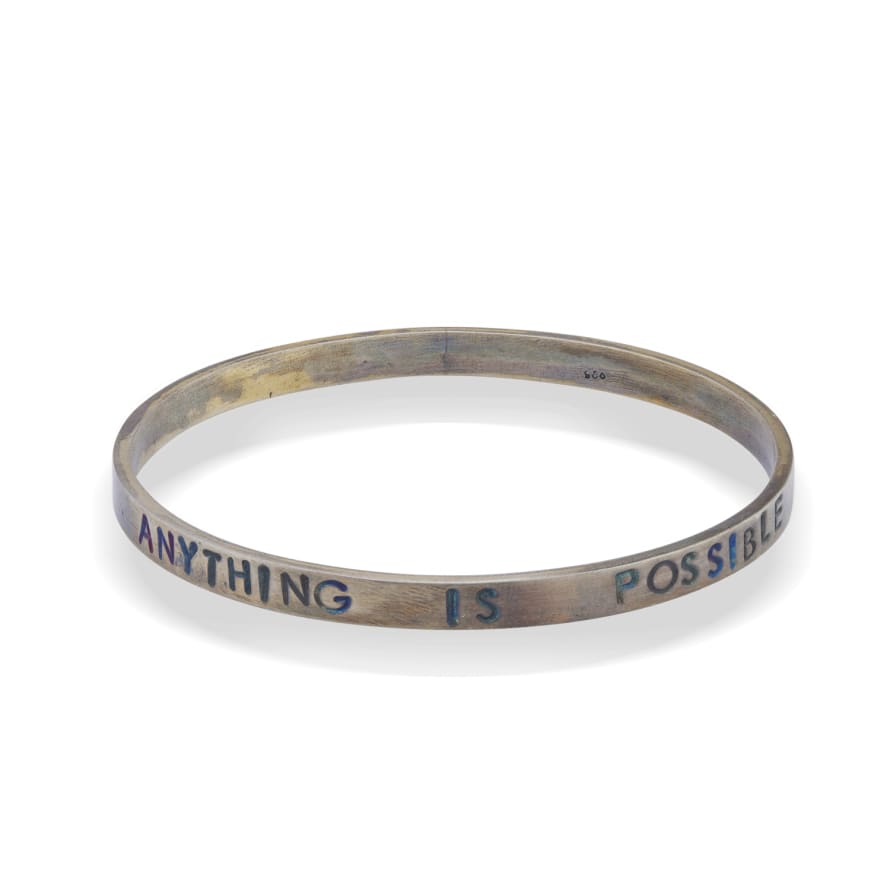 Window Dressing The Soul Wdts Bangle - Anything Is Possible - Mixed Finish