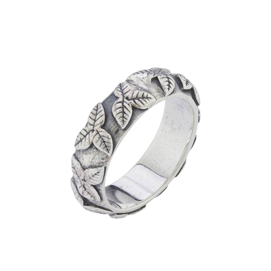 CollardManson Silver Foliage 925 Ring