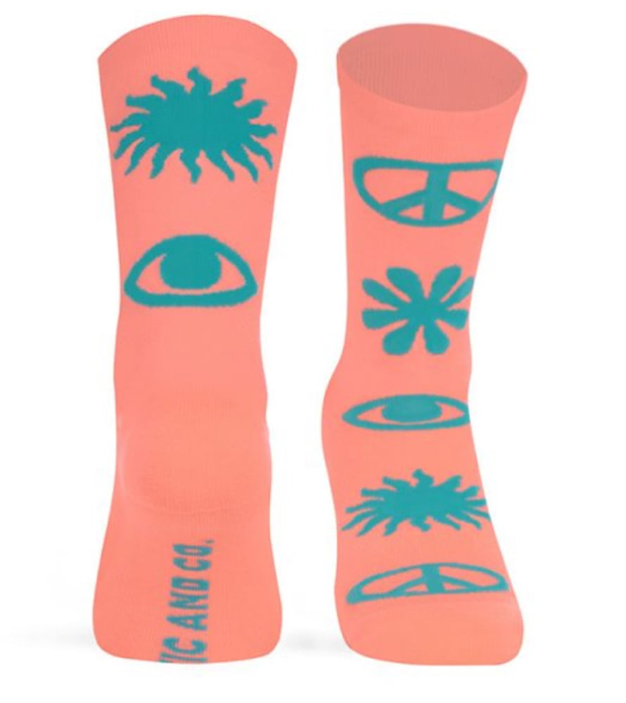 Pacific&co Calcetines Peace - Peach