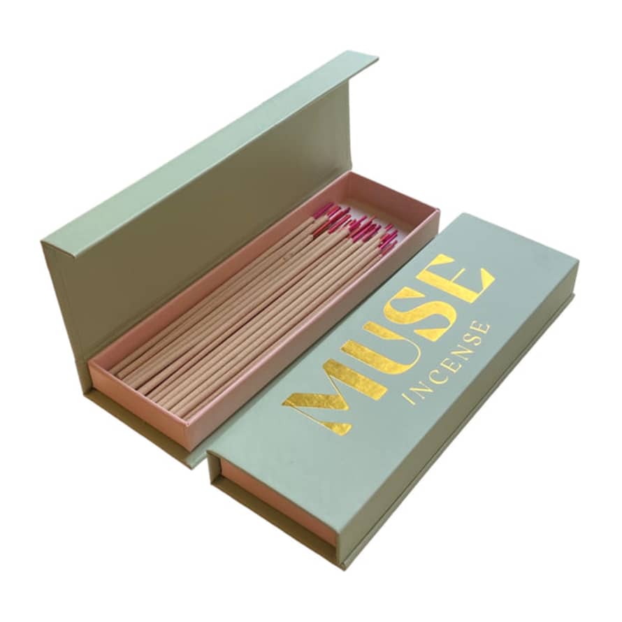 MUSE INCENSE Incense Sticks Boxed Natural Rose Vetiver