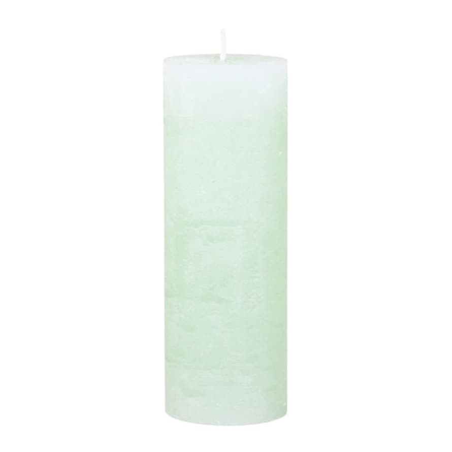 livs Rustic Pillar Candle - Mint Green 80hrs (7x20cm)