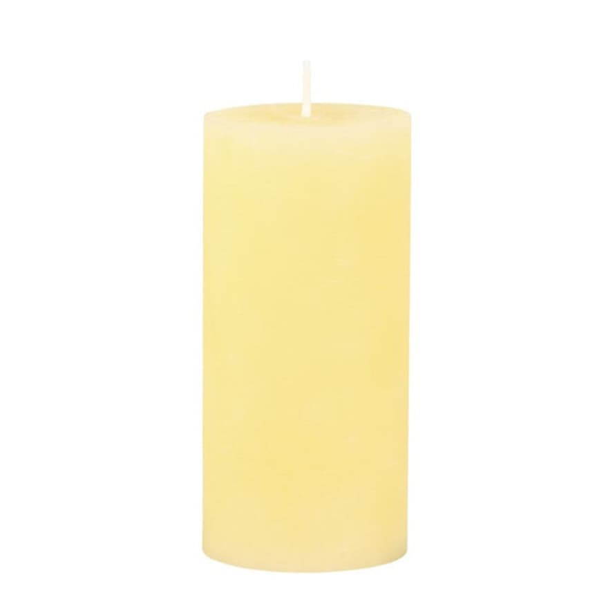 livs Rustic Pillar Candle - Melon Yellow, 60hrs (7x15cm)