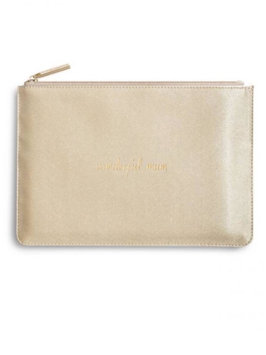 Katie Loxton Sparkly Gold Wonderful Mum T Perfect Pouch 
