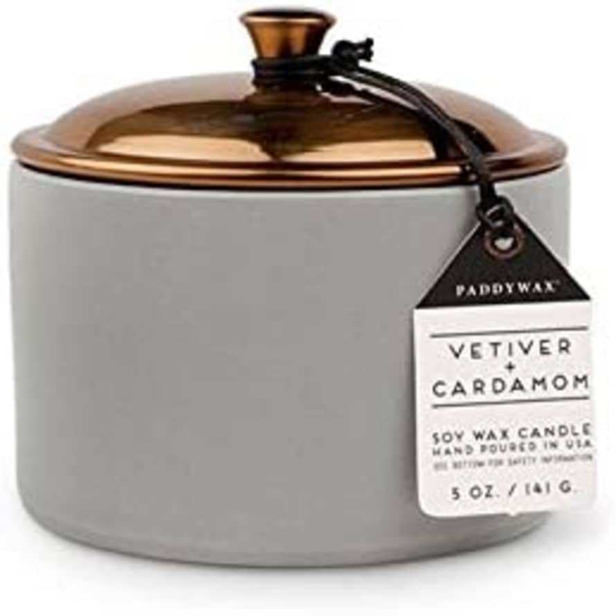 Paddywax Vetiver & Cardamom Soy Wax Candle Pot - Small