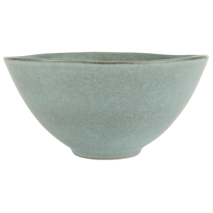 Ib Laursen Large Stoneware Bowl - Light Blue Dunes