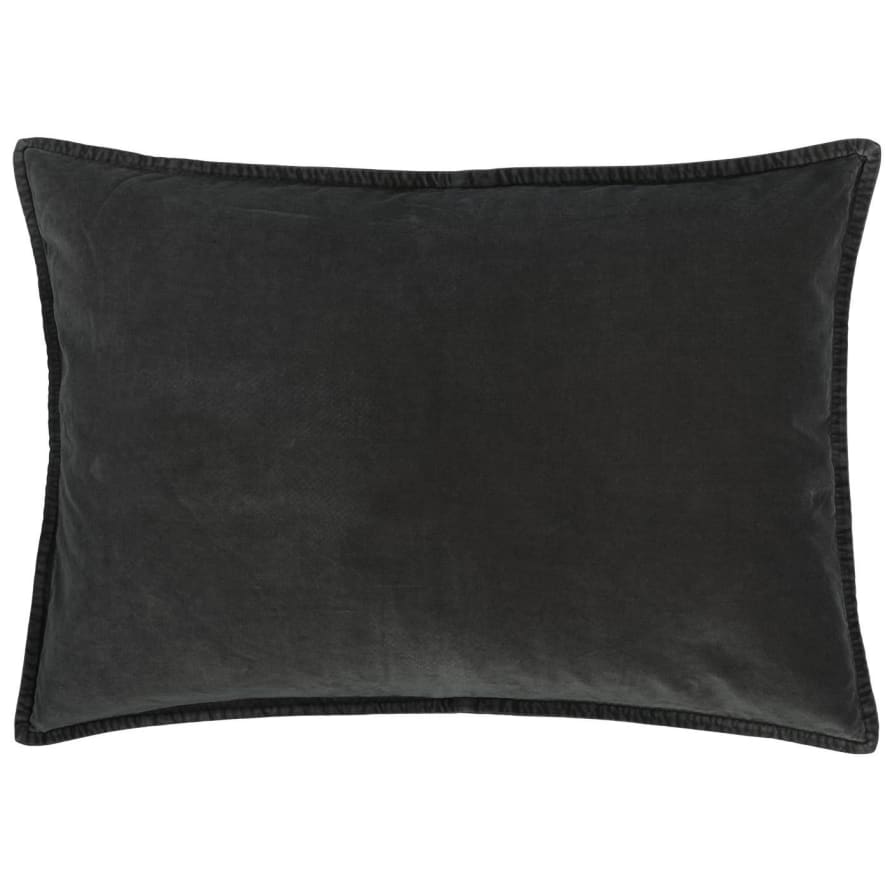 Ib Laursen Cushion cover velvet, anthracite