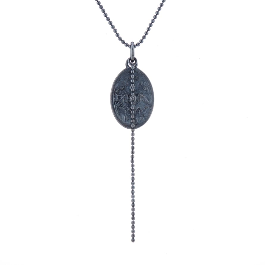 WDTS Oxidised Silver Icon Necklace