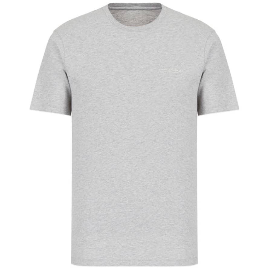 Armani Exchange 8nzt91 Logo T-shirt - Light Grey Marl
