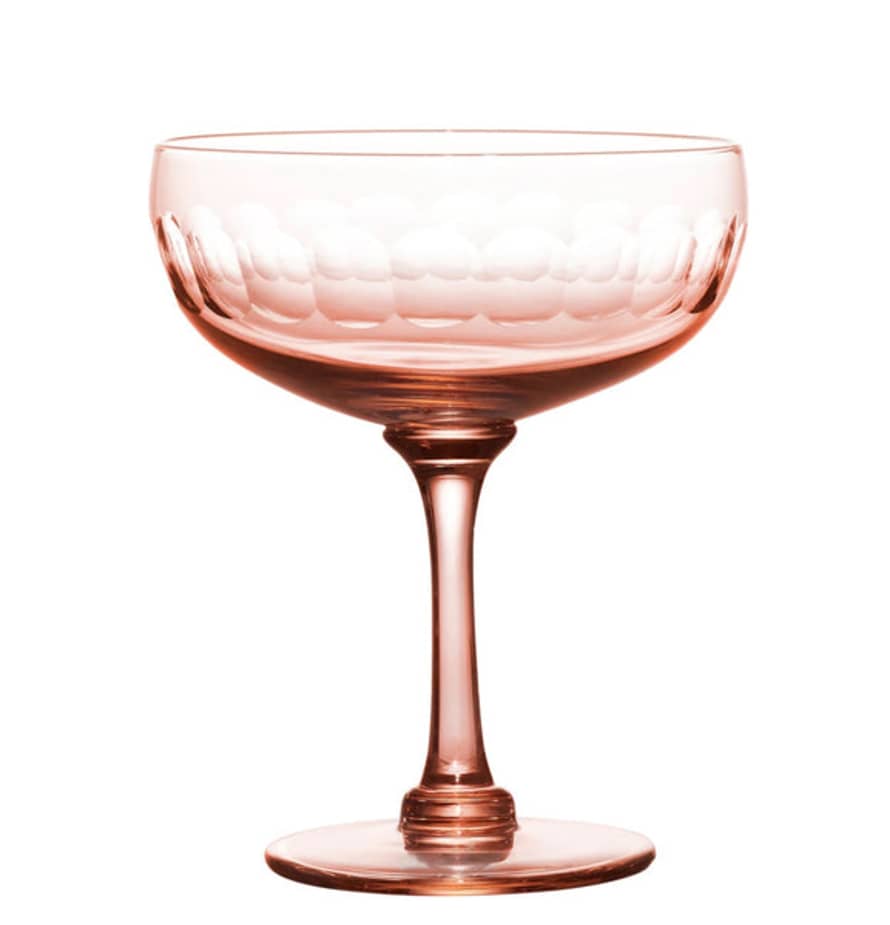 The Vintage List The - Rose Cocktail Glasses - Lens Design (set Of 4)