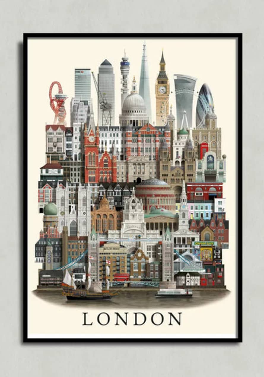 Martin Schwartz Poster London City A3