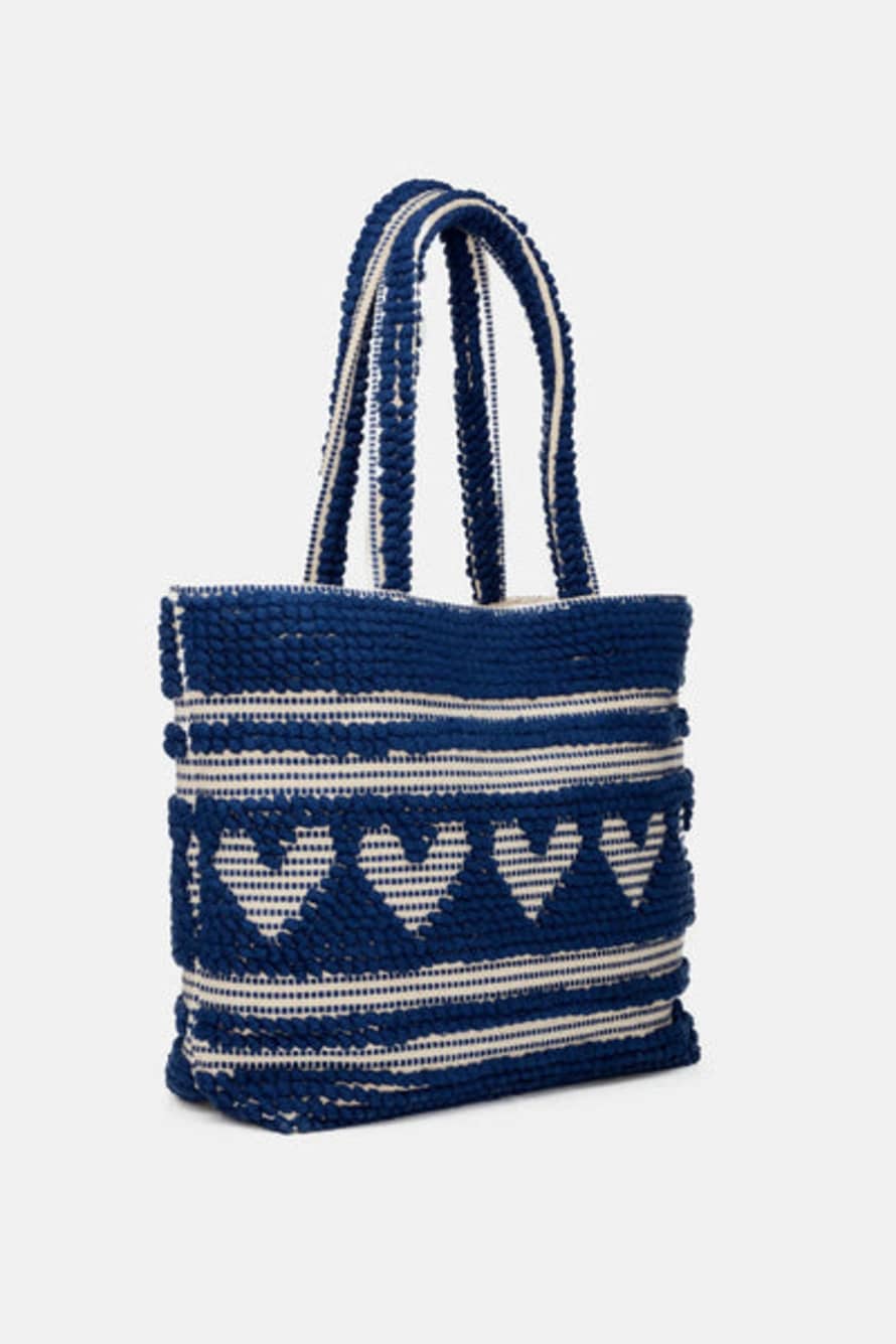 Fabienne Chapot Blue Towel Tote Bag