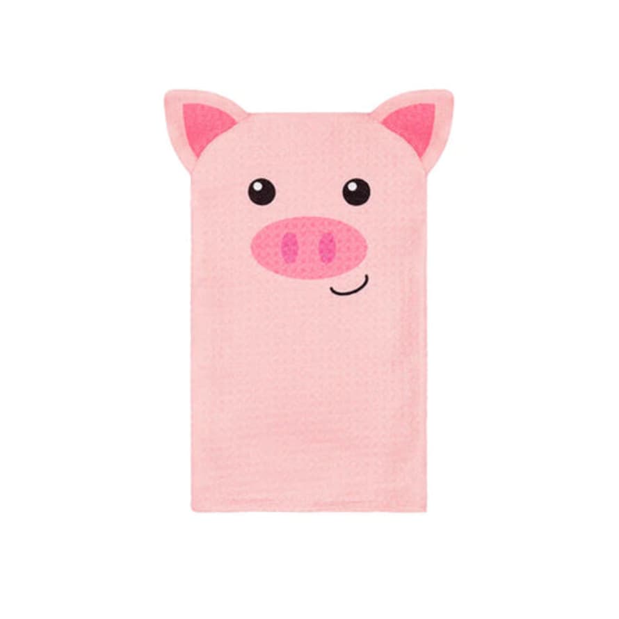 Dock & Bay Parker Pig Baby Towel - Hand
