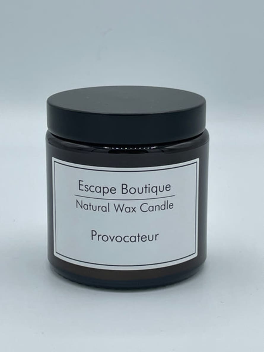Heaven Scent Incense Ltd 180ml Provocateur Brown Pot Natural Vegetable Wax Candle 