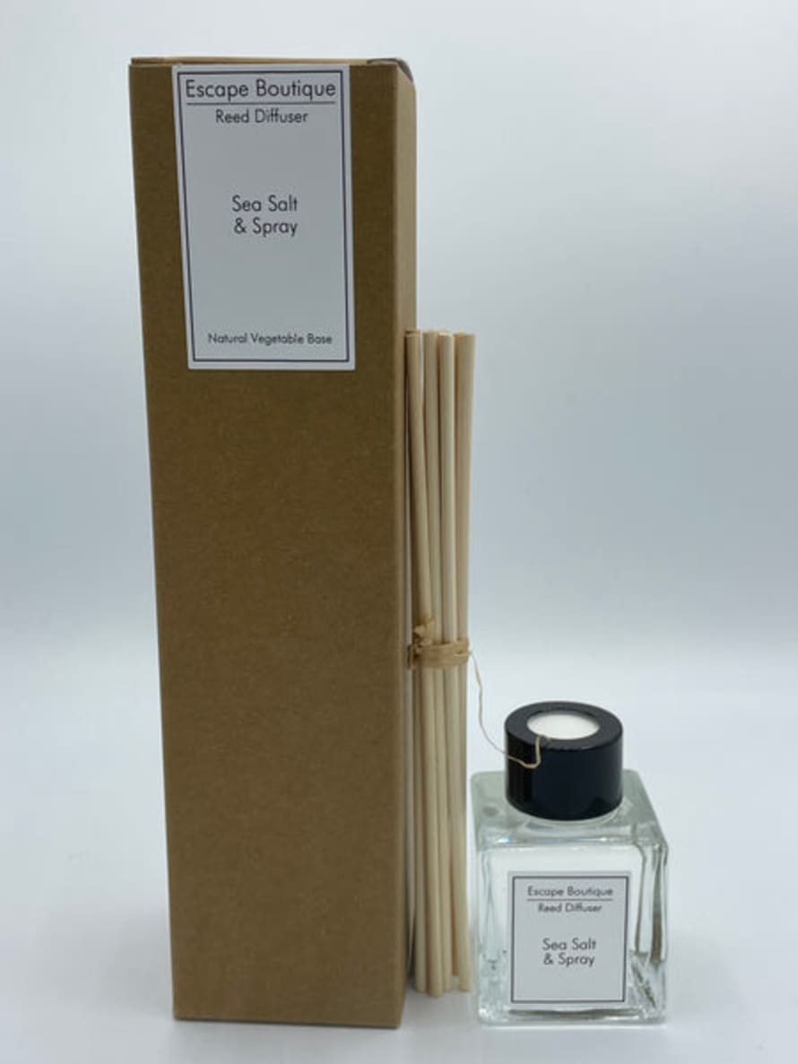 Heaven Scent Incense Ltd 50ml Sea Salt and Spray Reed Diffuser Clear Glass
