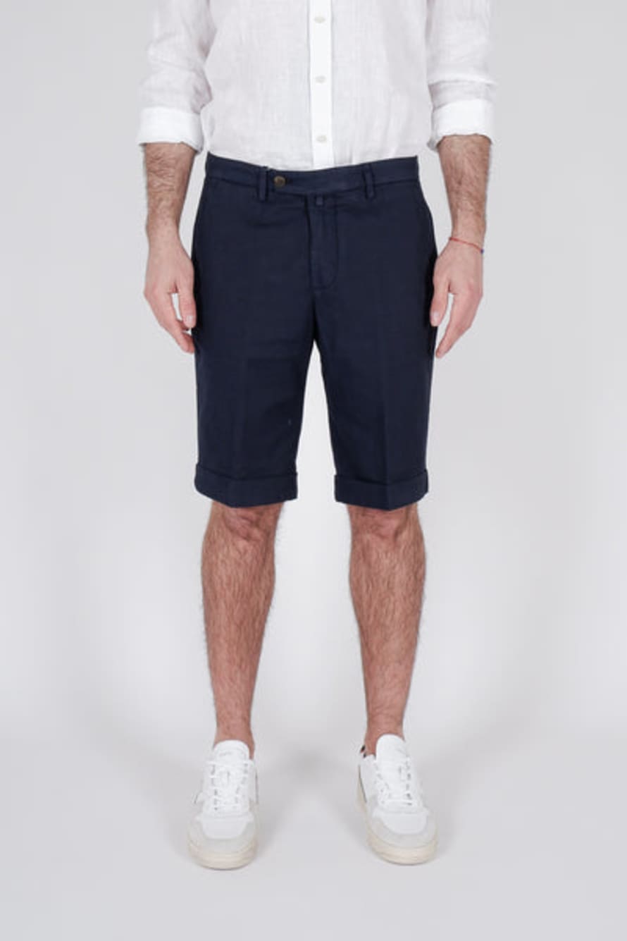 Briglia 1949 Navy Cotton Chino Shorts 