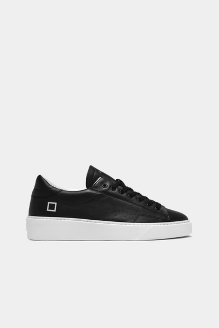D.A.T.E Black Levante Calf Sneaker 