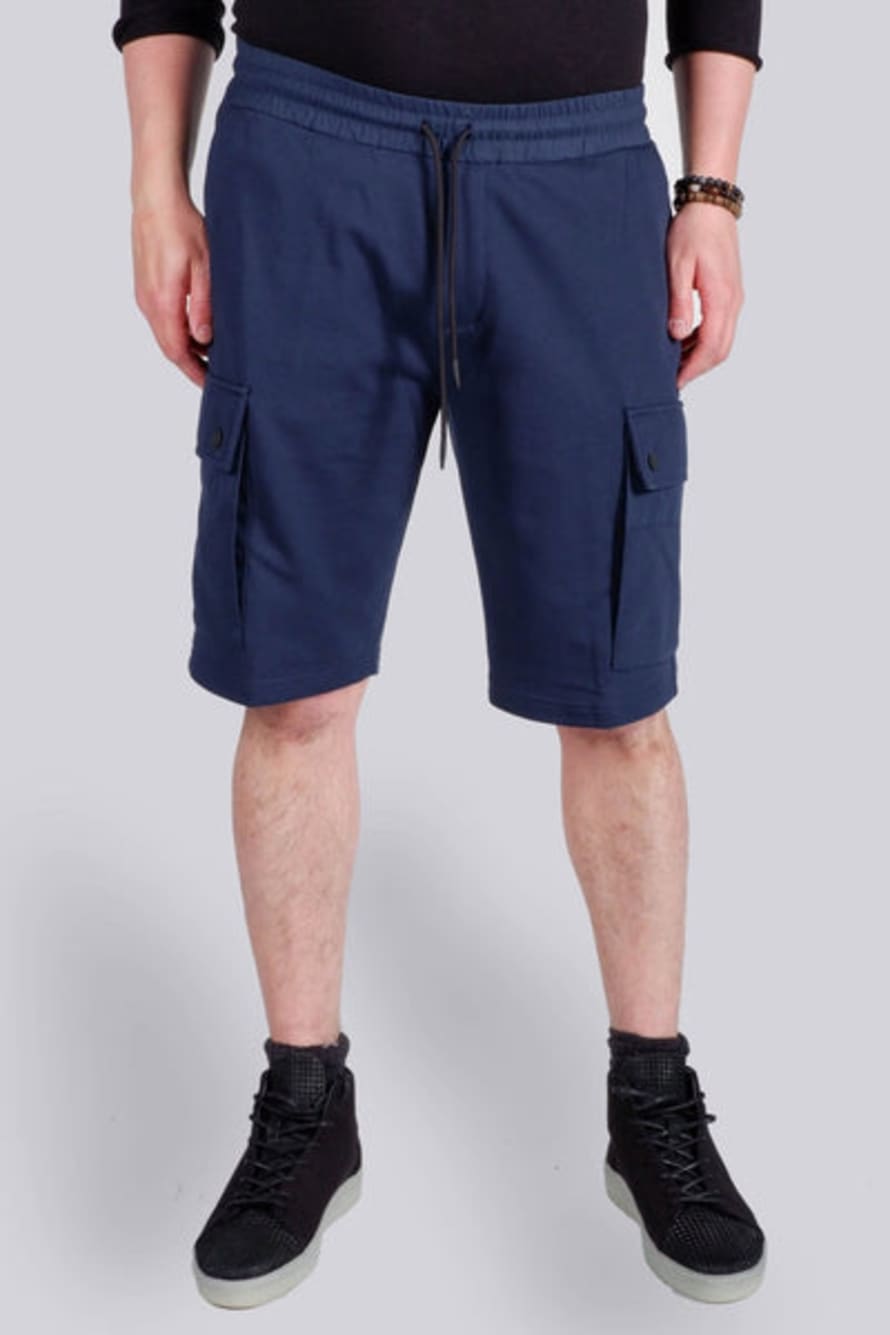 ANTONY MORATO Navy Cargo Jersey Shorts