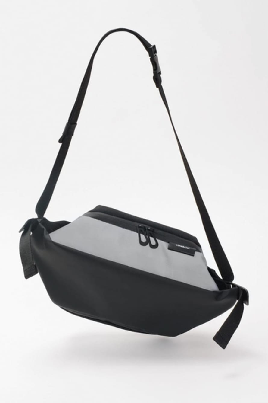 Cote & Ciel Small  Black Isarau  Reflective Cross Body Bag