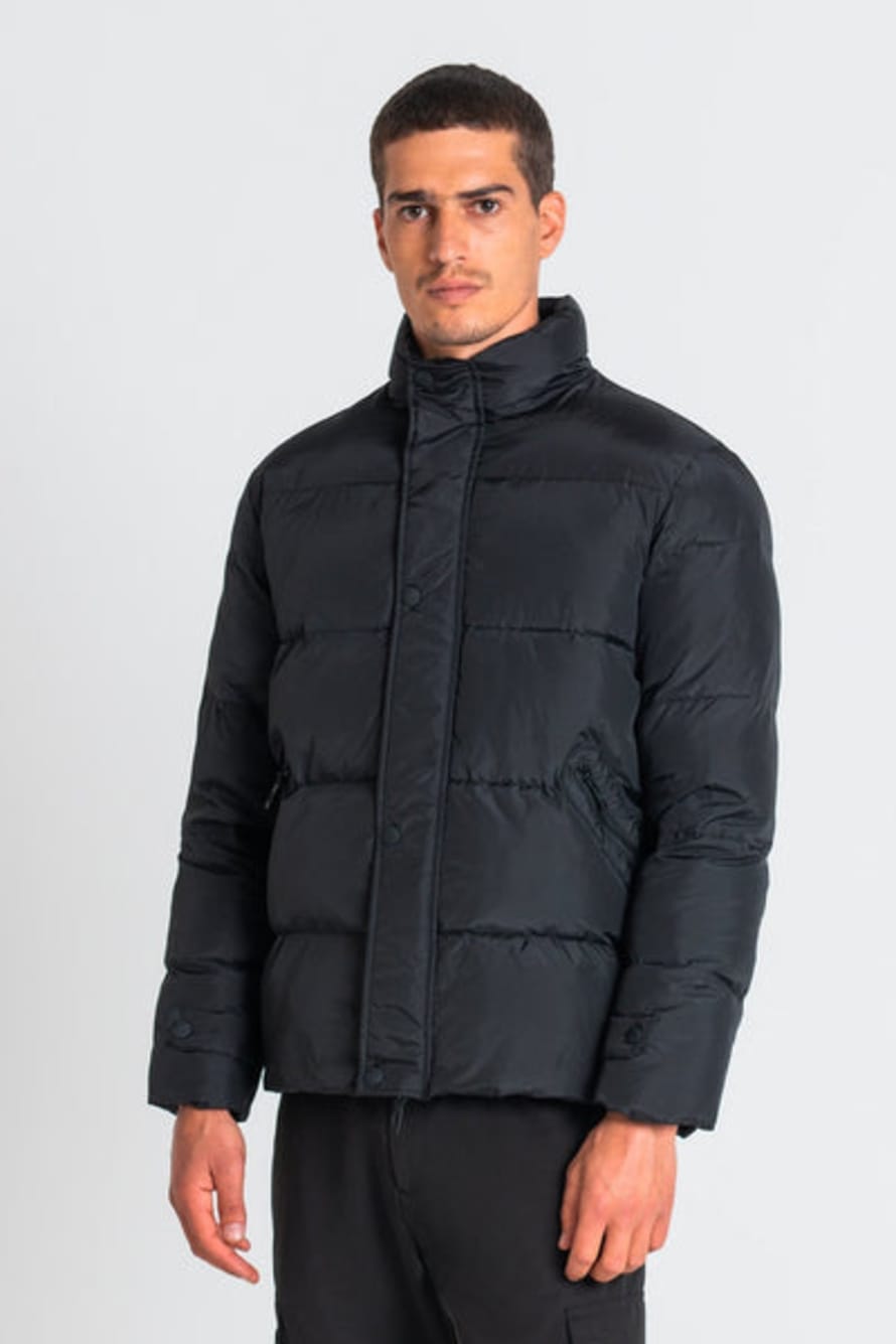 ANTONY MORATO 3 by 4 Black Quilted Tech Jacket