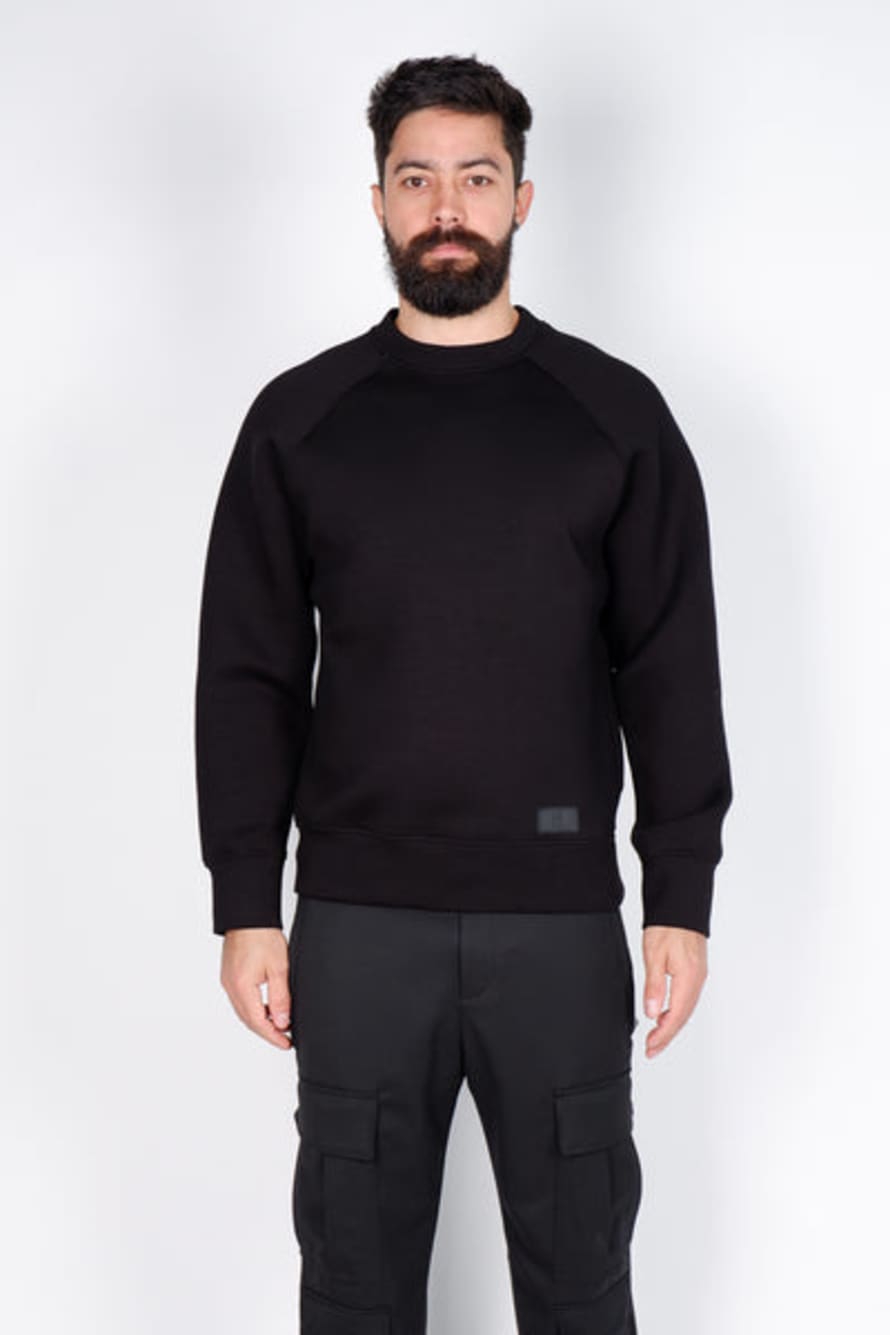 PT TORINO Black Neoprene Sweatshirt