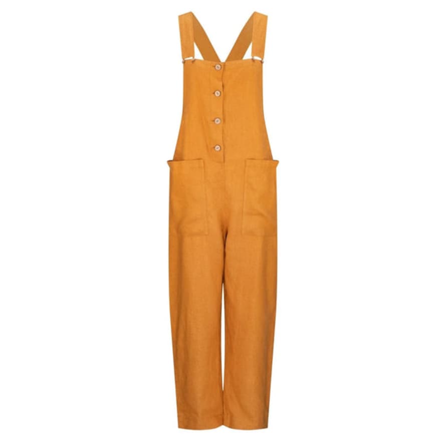 Lilly Pilly Piper Linen Jumpsuit - Nutmeg