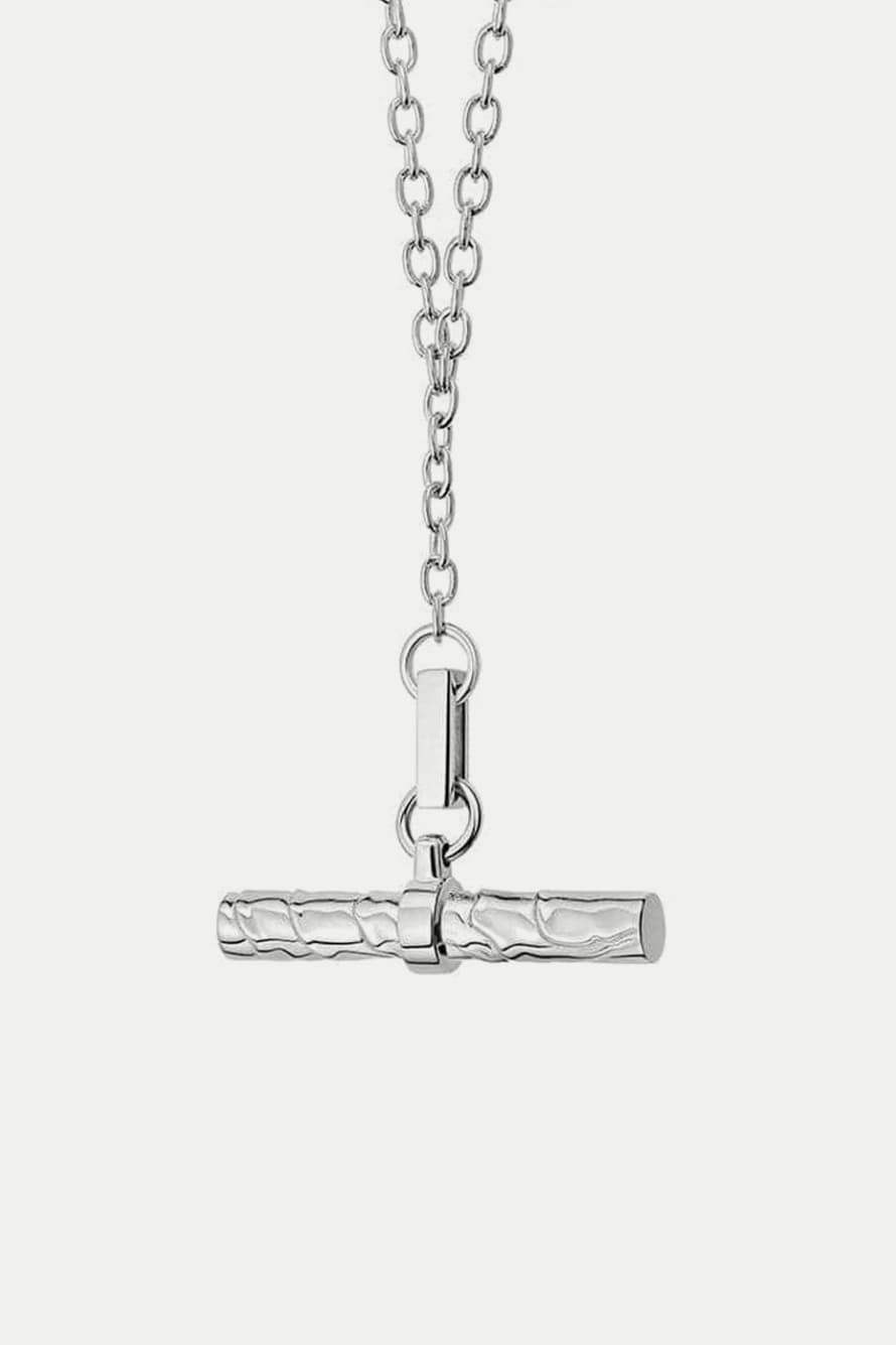 Daisy London Silver Treasures Oyster T-bar Necklace