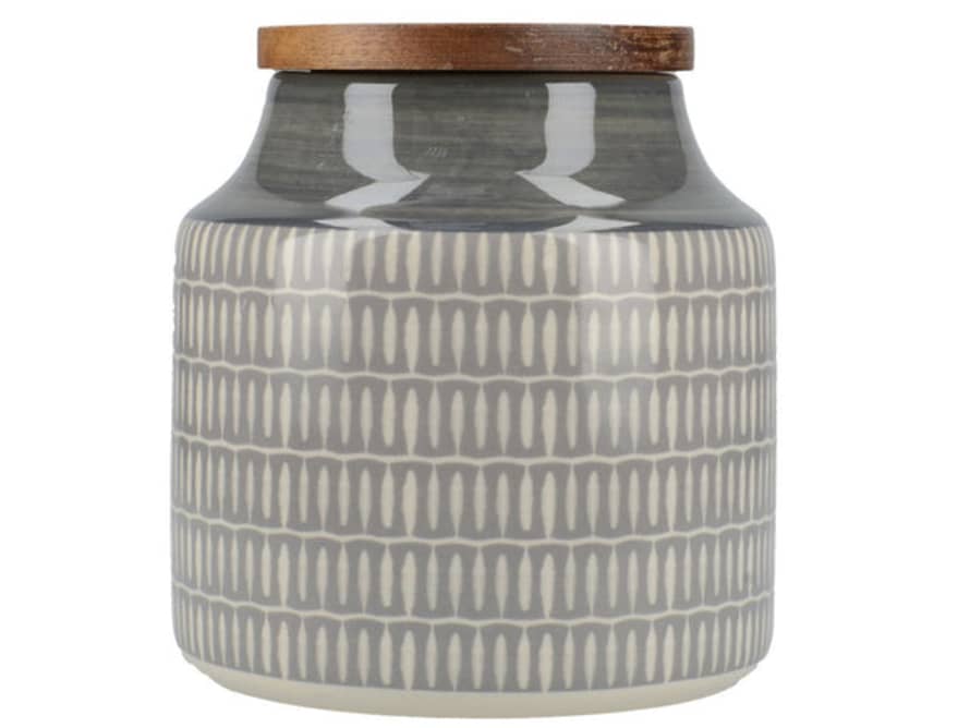 Kitchen Craft Mikasa Drift Storage Jar Grey