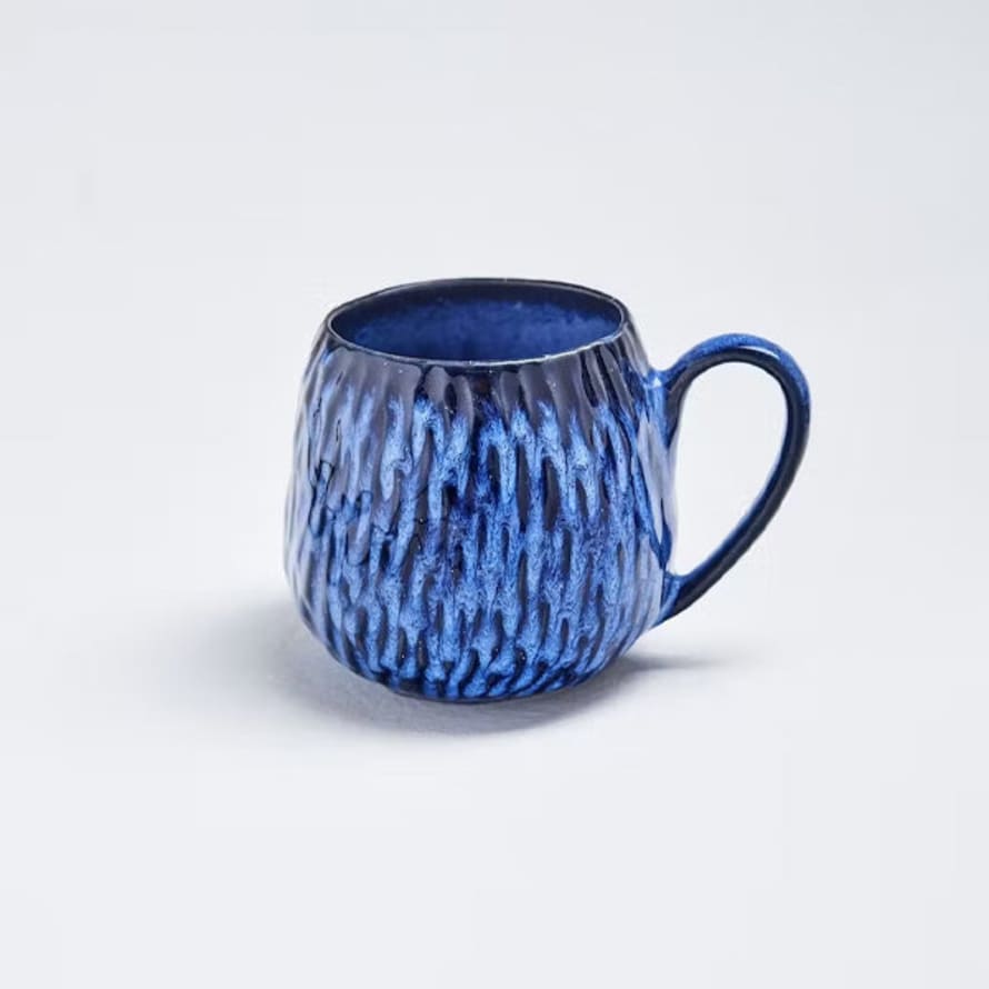 TUSKcollection Ice Fire Blue Ceramic Mug Large