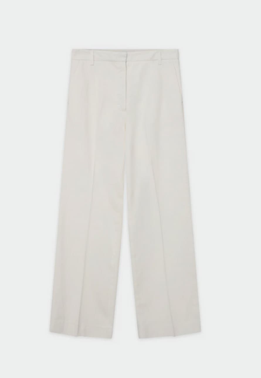DAY Birger White Calle Star Soft Canvas Twill Trousers