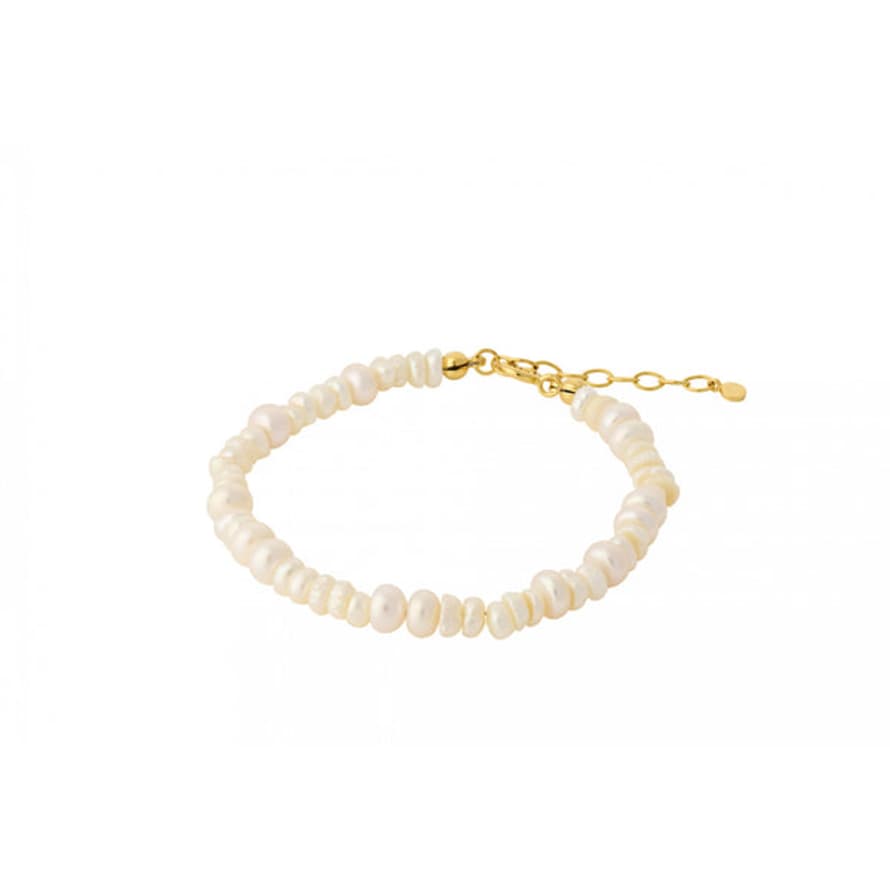 Pernille Corydon Liberty Bracelet In Gold W. Pearls