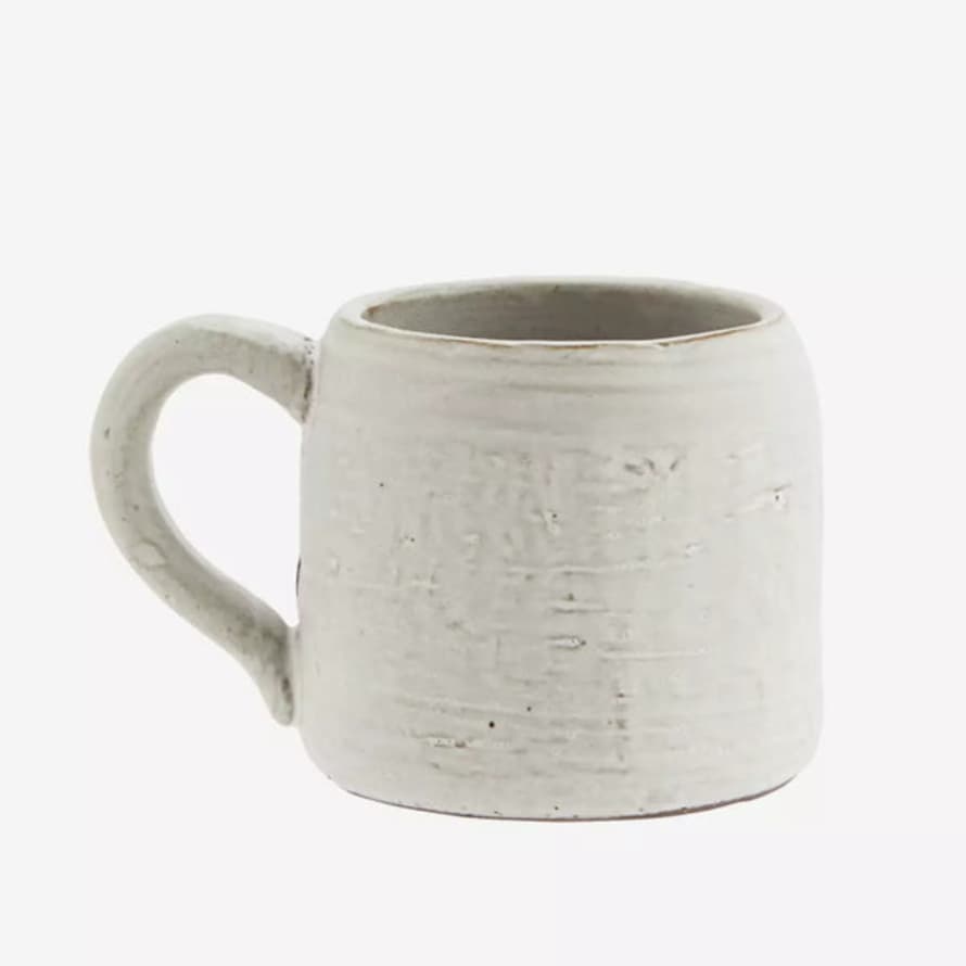 Madam Stoltz Off White Stoneware Mug