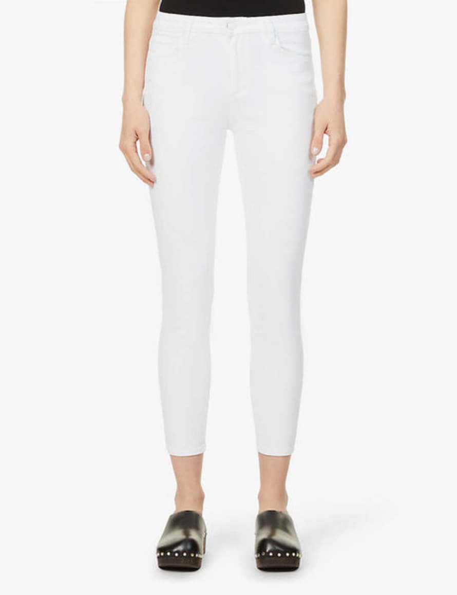 Paige  Hoxton Crop Jeans- Crisp White