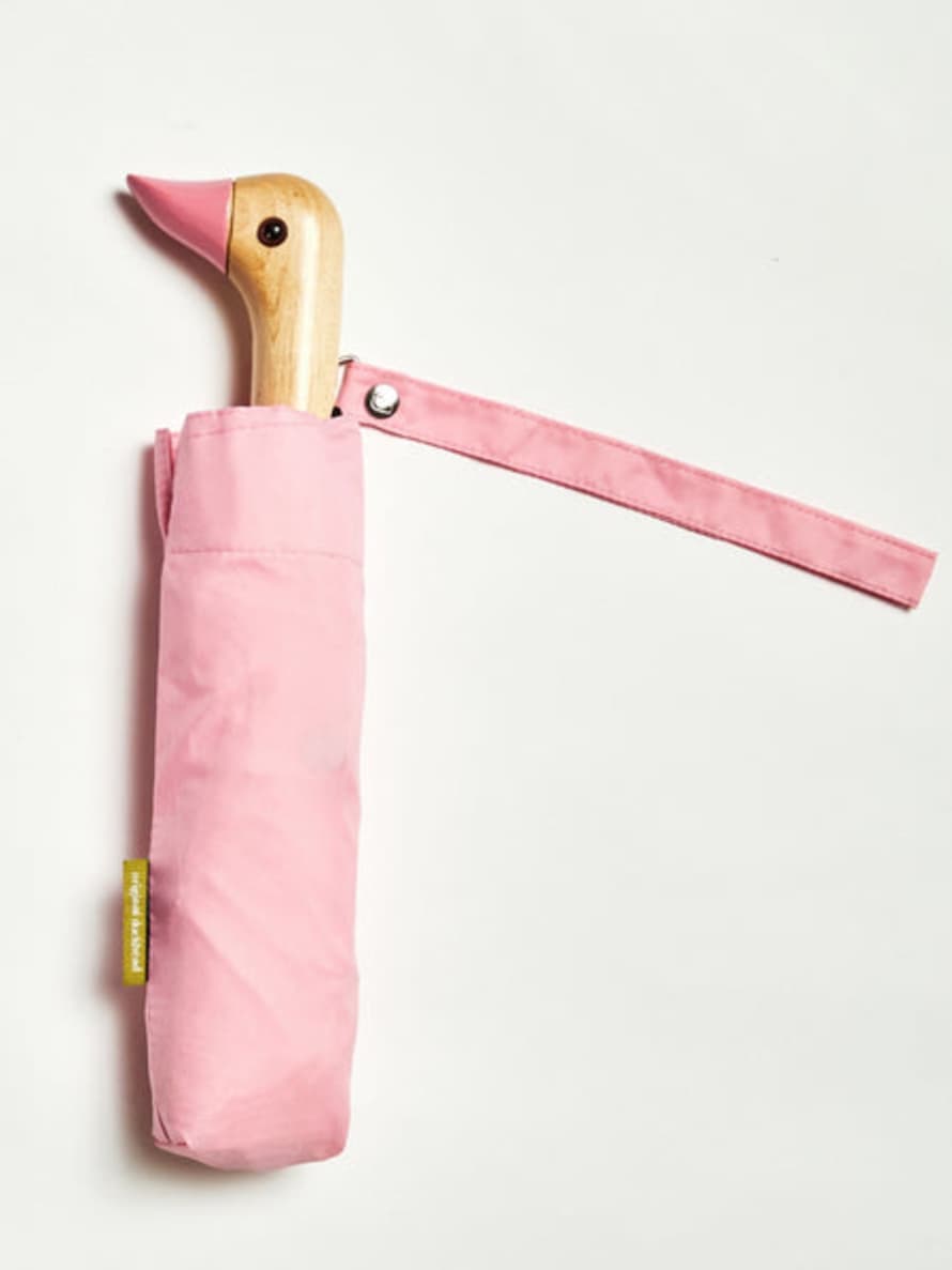 Original Duckhead Pink Compact Eco-friendly Wind Resistant Umbrella