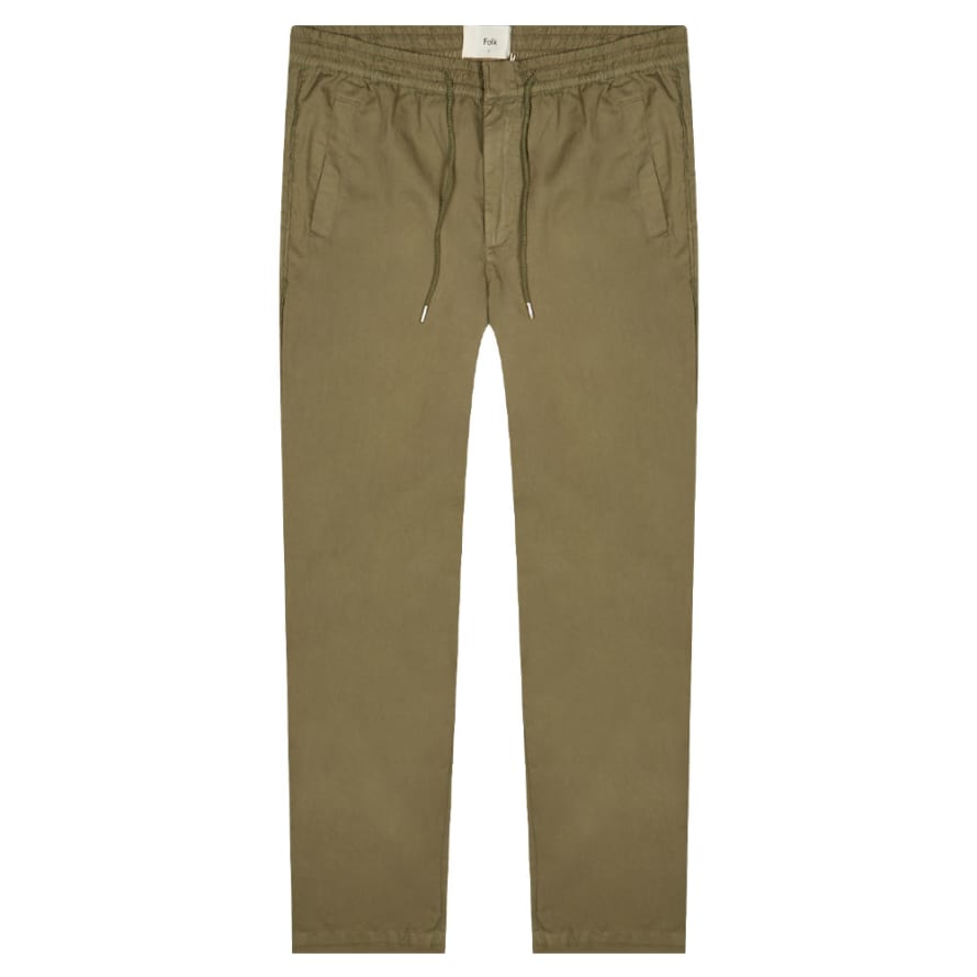 Folk Olive Drawcord Trousers