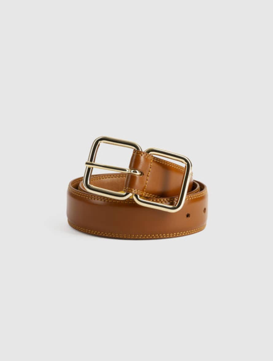 Idano Ping Cannelle Tan Leather Belt