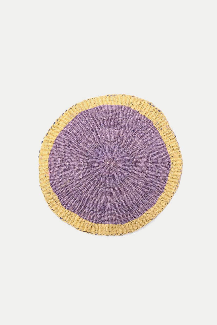 The Basket Room Lavender Soft Yellow Mosi Placemat