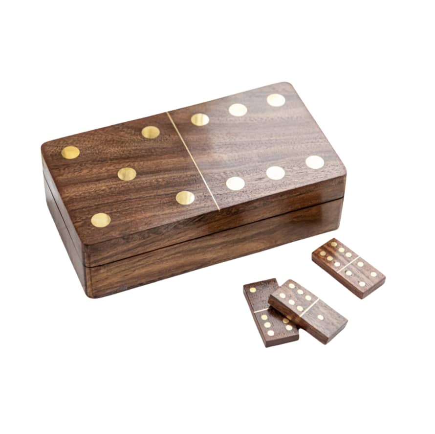 Luxury Brass Dominos Gift Box