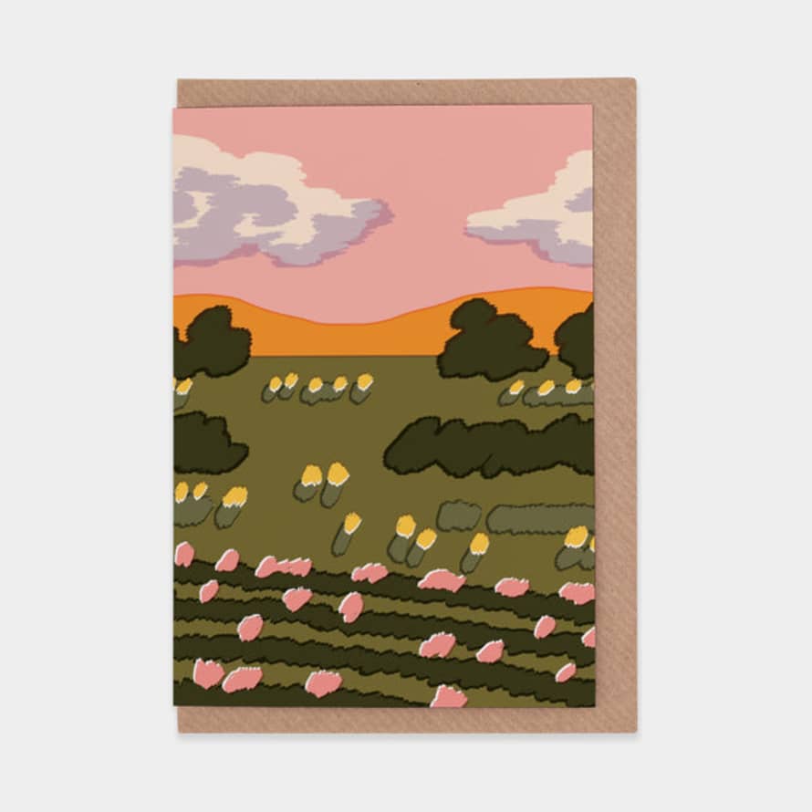  Elena Boils Landscape 2 Greetings Card